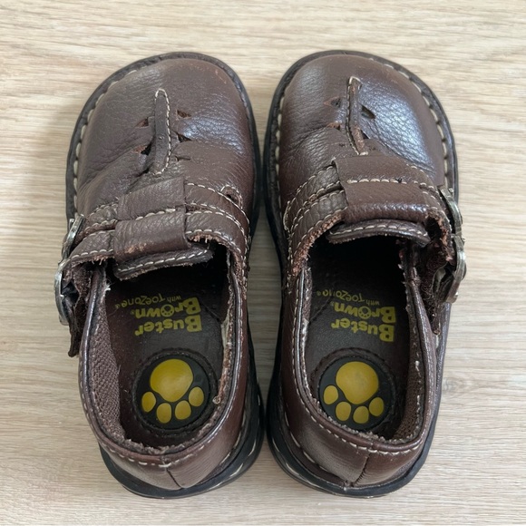 Buster Brown With Toezone Genuine Leather Brown Stitched Loafer Shoes - Picture 2 of 9